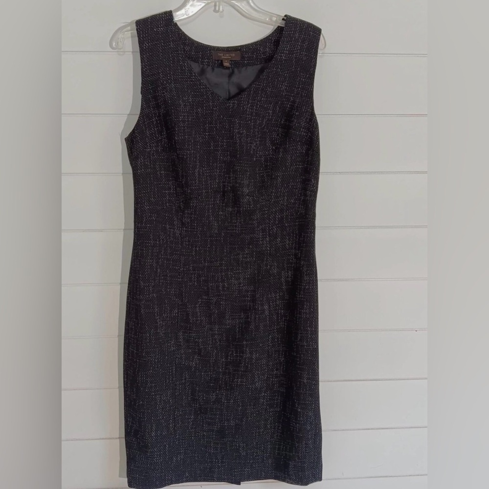 The Limited Black Sleeveless Midi Fitted Dress Size 4